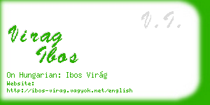 virag ibos business card